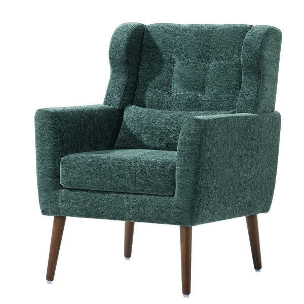 Mid Century Accent Chair Modern Armchair Upholstered Living Room Single Chair